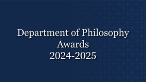 Department of Philosophy Awards