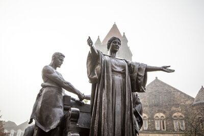Alma Mater statue
