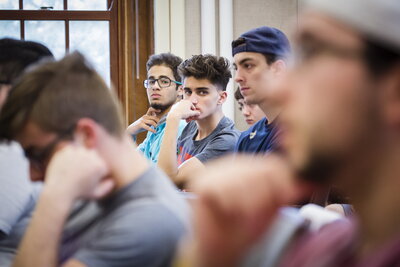 students in class