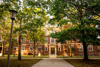 Gregory Hall in fall